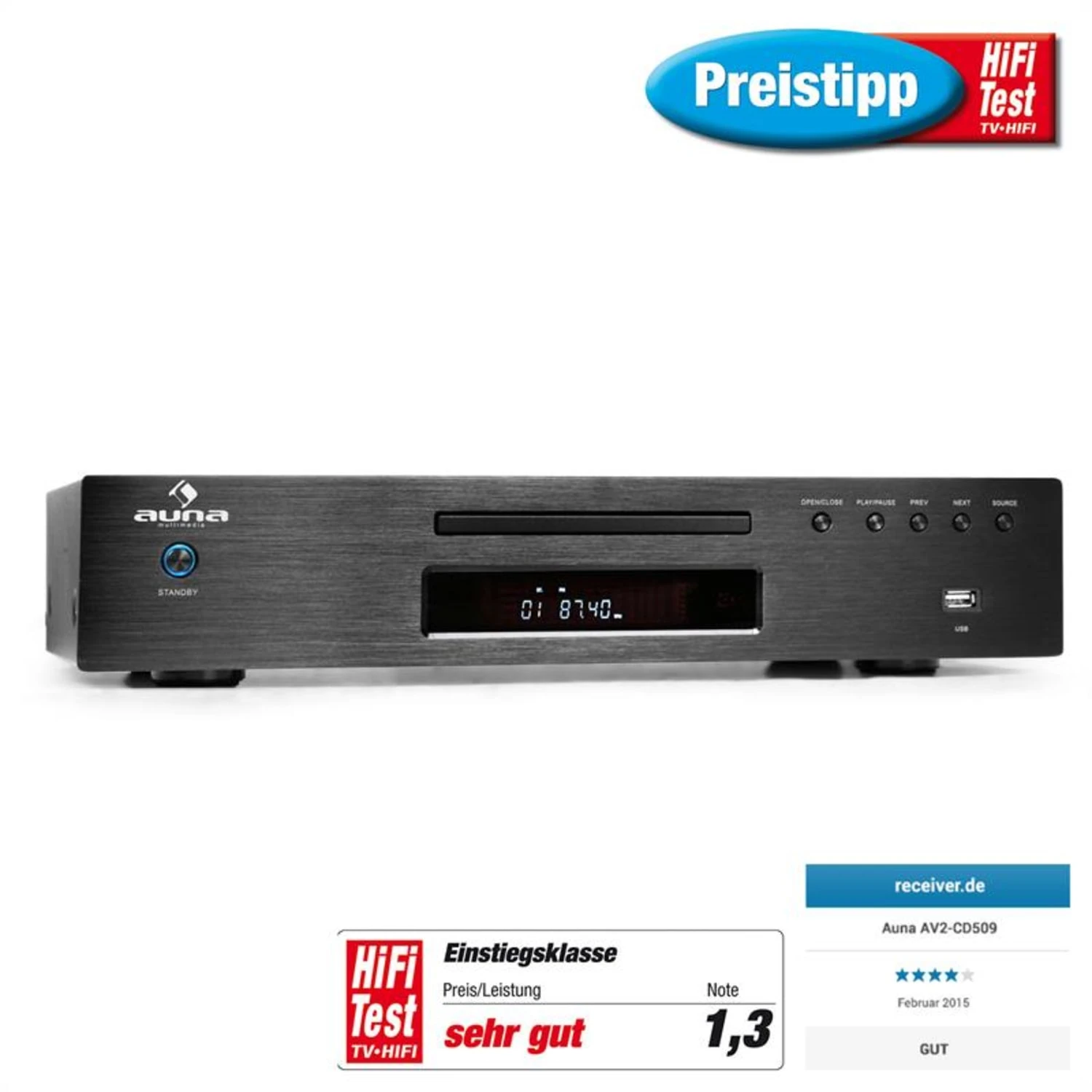 AV2-CD509 MP3-CD-Player USB MP3 8 AV2-CD509 MP3-CD-Player USB MP3 – Bild 6