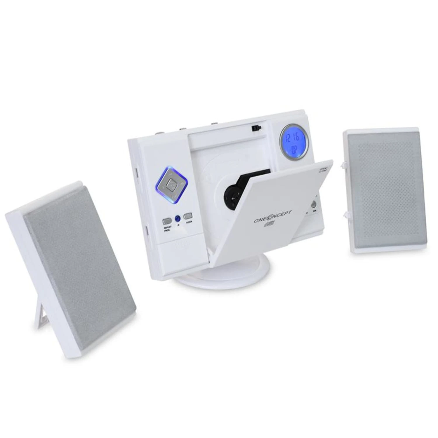 V-12 Stereoanlage MP3-CD-Player USB SD AUX Weiß 11 V-12 Stereoanlage MP3-CD-Player USB SD AUX Weiß – Bild 9