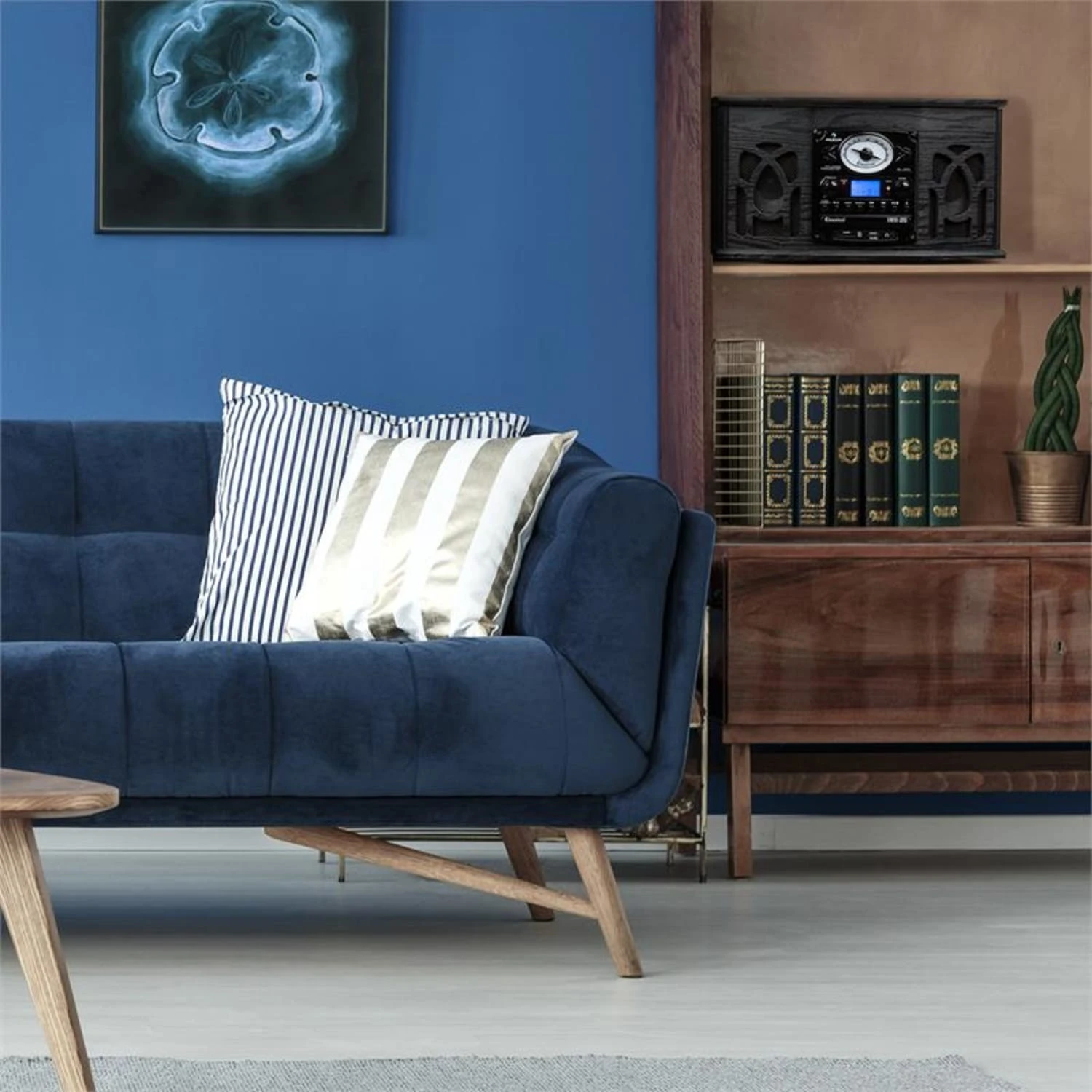 NR-620 Stereoanlage Plattenspieler MP3-Aufnahme Holzgehäuse Schwarz 4 NR-620 Stereoanlage Plattenspieler MP3-Aufnahme Holzgehäuse Schwarz – Bild 2