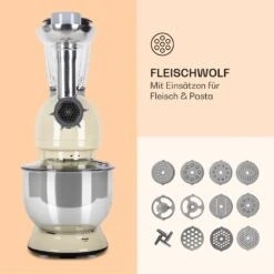 Lucia Küchenmaschine 3-in-1 2000 W / 2,7 PS 5 Ltr Edelstahl BPA-frei 14 Lucia Küchenmaschine 3-in-1 2000 W / 2,7 PS 5 Ltr Edelstahl BPA-frei -Haushaltsgeräte Store 10008235 de 0005 logo