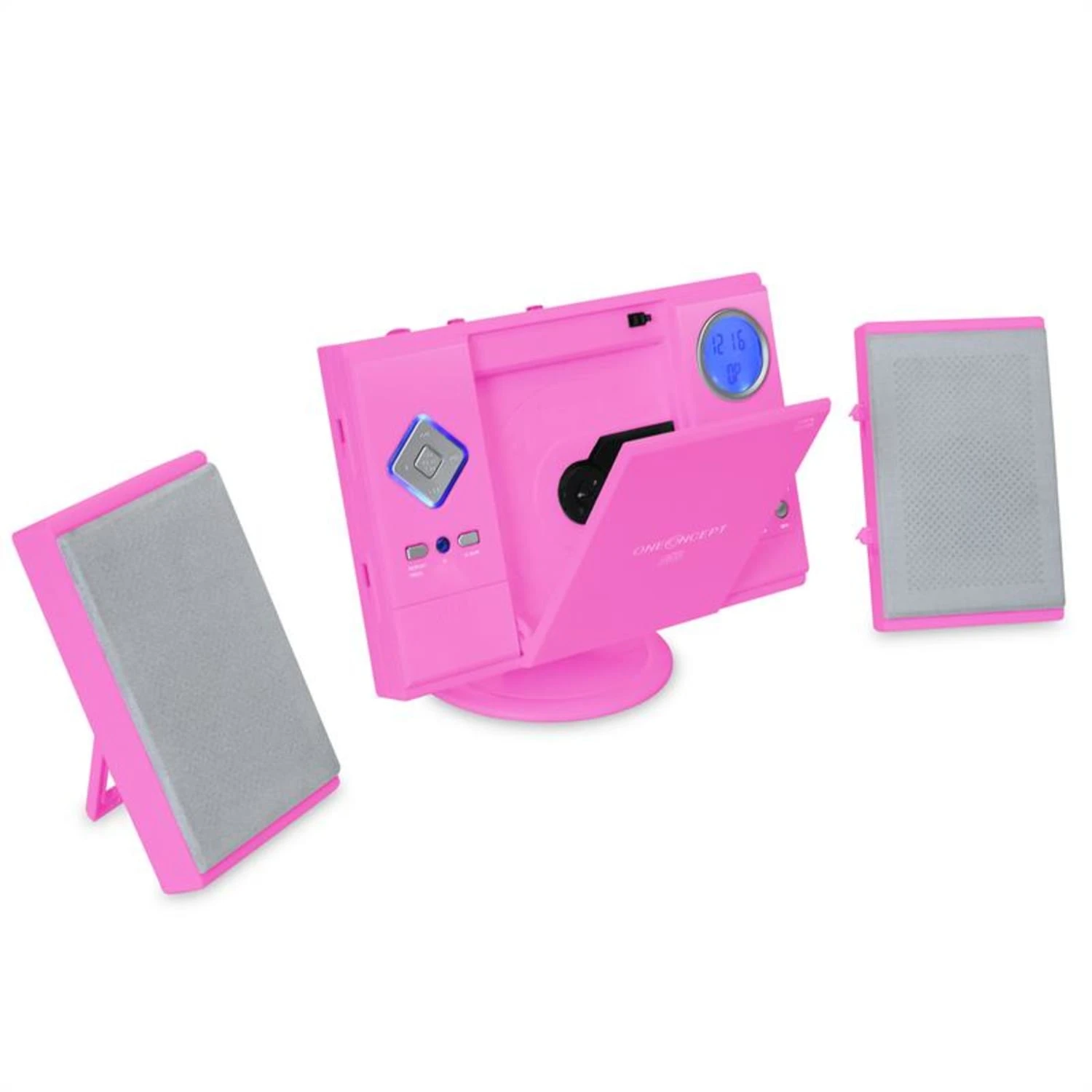 V-12 Stereoanlage USB SD CD MP3 AUX UKW Pink 9 V-12 Stereoanlage USB SD CD MP3 AUX UKW Pink – Bild 7