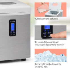 Mr. Silver-Frost Eismaschine 150W Edelstahl Weiß 15kg -Haushaltsgeräte Store 10020110 de 0004 usp