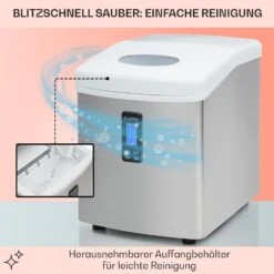 Mr. Silver-Frost Eismaschine 150W Edelstahl Weiß 15kg -Haushaltsgeräte Store 10020110 de 0005 usp