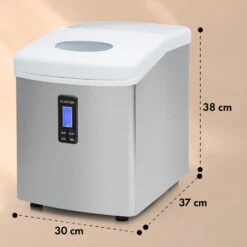 Mr. Silver-Frost Eismaschine 150W Edelstahl Weiß 15kg -Haushaltsgeräte Store 10020110 yy 0011 dimensions