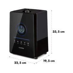 Monaco Digitaler Ultraschall-Luftbefeuchter Schwarz -Haushaltsgeräte Store 10021651 yy 0008 logo Klarstein Monaco Ultraschall Luftbefeuchter Black