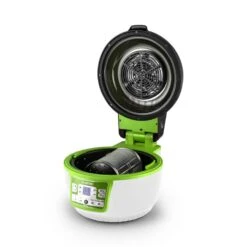 VitAir Turbo Heißluftfritteuse Grün-weiß 1400W Grillen Backen 9l -Haushaltsgeräte Store 10028288 yy 0007 titel 06 Klarstein VitAir Heissluftfritteuse gruen weiss