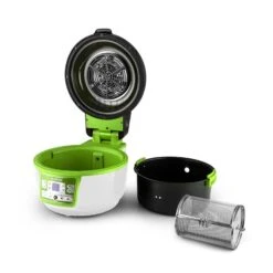 VitAir Turbo Heißluftfritteuse Grün-weiß 1400W Grillen Backen 9l -Haushaltsgeräte Store 10028288 yy 0008 titel zubehoer 07 Klarstein VitAir Heissluftfritteuse gruen weiss