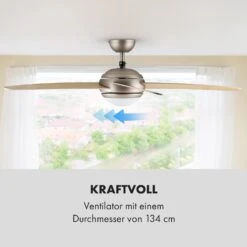 Bolero 2-in-1-Deckenventilator Leuchte 55W 10212m³/h Fernbedienung 14 Bolero 2-in-1-Deckenventilator Leuchte 55W 10212m³/h Fernbedienung -Haushaltsgeräte Store 10028291 de 0005 logo