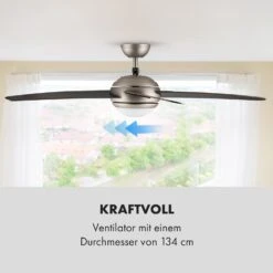 Bolero 2-in-1-Deckenventilator Leuchte 55W 10212 M³/h Fernbedienung -Haushaltsgeräte Store 10028292 de 0005 logo