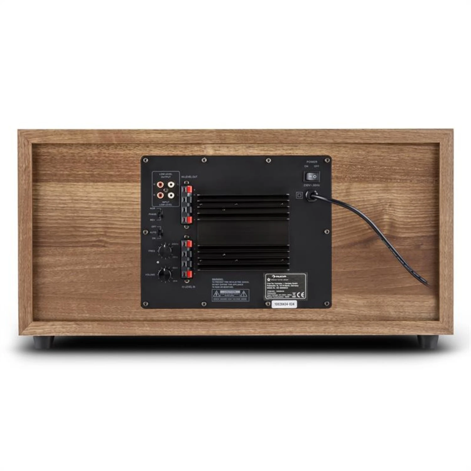 Linie 501 SW WN Aktiv-Subwoofer 500W Walnuss 7 Linie 501 SW WN Aktiv-Subwoofer 500W Walnuss – Bild 5