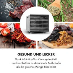 Fruit Jerky Steel 10 Dörrautomat 10 Etagen 1000 W Fläche: 1,5 M² Timer -Haushaltsgeräte Store 10028437 de 0005 logo