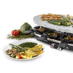 All-U-Can-Grill Raclette 4-in-1 Pancake Crêpes Steinplatte 8 Personen -Haushaltsgeräte Store 10028450 yy 0008 titel Klarstein All U Can Grill Raclettegrill 4in1