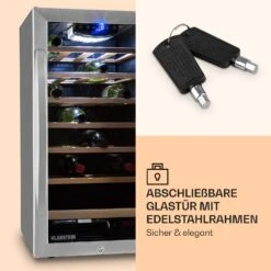 Vinamour 26 Uno Weinkühlschrank 26 Flaschen 88 Liter Edelstahl LED -Haushaltsgeräte Store 10028491 de 0004 logo