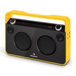 Bebop Ghettoblaster USB Bluetooth AUX MIC Akku Gelb -Haushaltsgeräte Store 10028660 yy 0011 titel 09 Auna Bebop Ghettoblaster