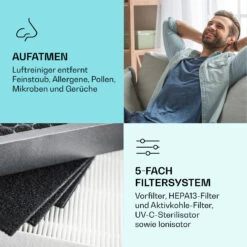 Vita Pure 2G 5-in-1 Luftreiniger HEPA-13 50 M² 30 Db 55 W UV-C Touch 10 Vita Pure 2G 5-in-1 Luftreiniger HEPA-13 50 M² 30 Db 55 W UV-C Touch -Haushaltsgeräte Store 10028709 de 0003 logo