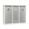 Ordnungshüter 3 Mülleimer Mülltrenner 45L (3 X 15 L) Cremebeige