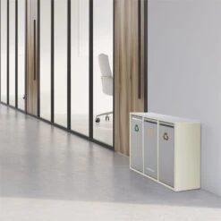 Ordnungshüter 3 Mülleimer Mülltrenner 45L (3 X 15 L) Cremebeige -Haushaltsgeräte Store 10031320 yy 0005 ambient Klarstein Ordnungshueter 3 Muelleimer cremebeige