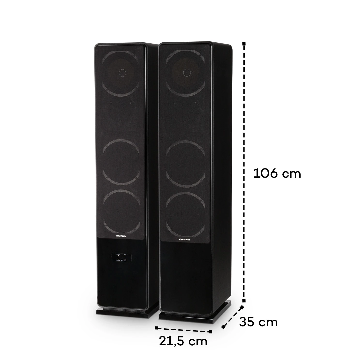 Line 700 A Standlautsprecher-Set Aktiv 240 W RMS BT Schwarz – Bild 7