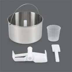 Vanilly Sky Family Eiscremebereiter Frozen Yoghurt 250W 2,5l Silber 17 Vanilly Sky Family Eiscremebereiter Frozen Yoghurt 250W 2,5l Silber -Haushaltsgeräte Store 10031846 yy 0007 detail Klarstein Vanilly Sky Family Eiscremebereiter silber