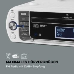 KR-400 CD Küchenradio, DAB+/PLL FM, CD/Mp3-Player Silber -Haushaltsgeräte Store 10031880 de 0004 logo