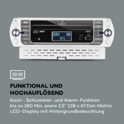 KR-400 CD Küchenradio, DAB+/PLL FM, CD/Mp3-Player Silber -Haushaltsgeräte Store 10031880 de 0008 logo