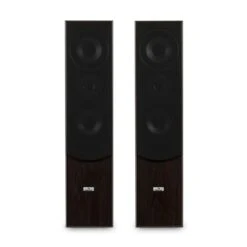 L766 3-Wege Bassreflex HiFi Boxen-Paar Walnuss -Haushaltsgeräte Store 10031886 yy 0003 front auna L766 Standlautsprecher Paar 2x Box