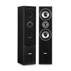 L766 3-Wege Bassreflex HiFi Boxen-Paar Schwarz