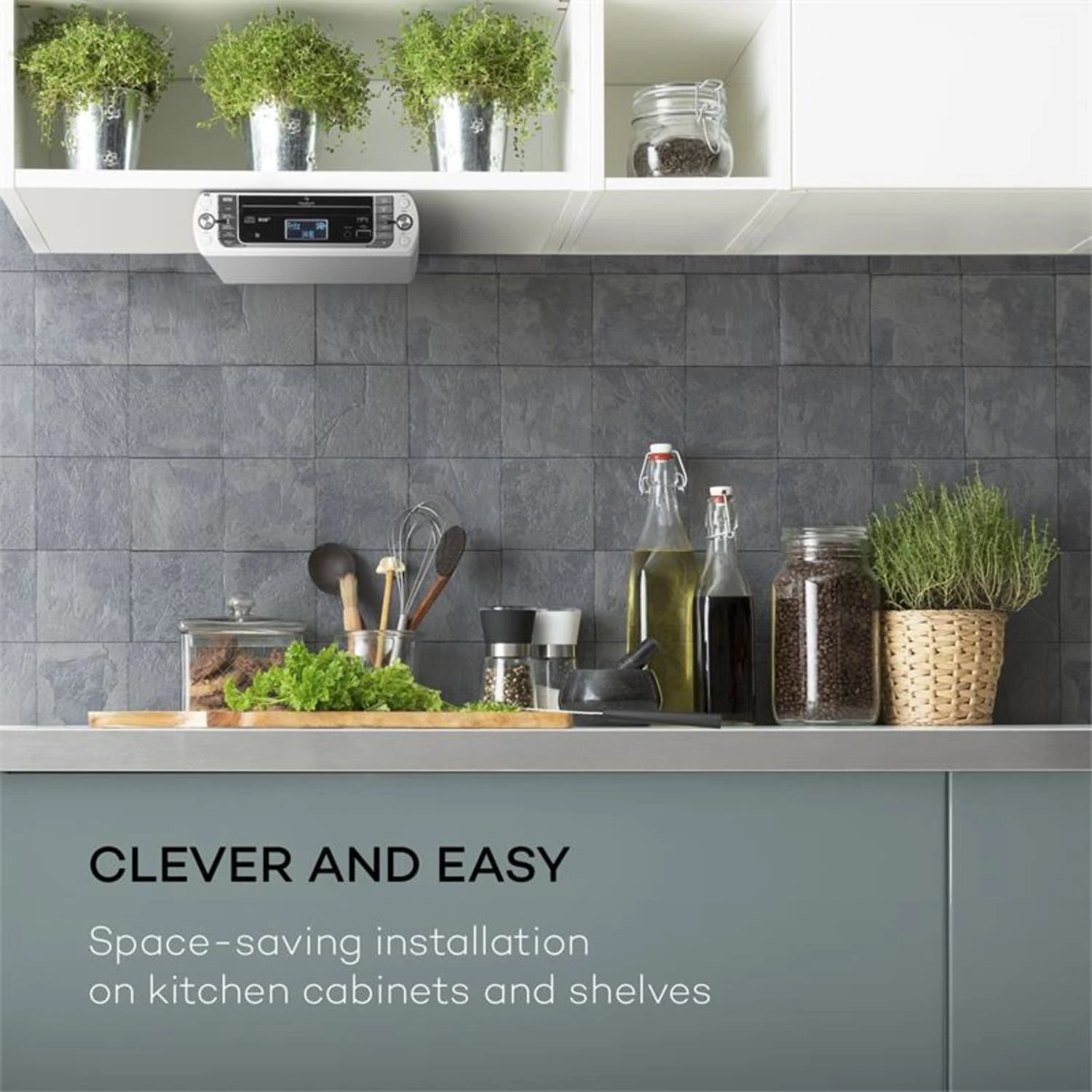 KR-400 CD Küchenradio, DAB+/PLL FM, CD/Mp3-Player Weiss – Bild 2