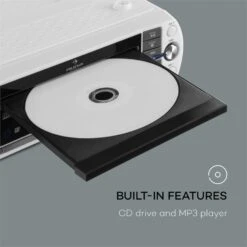 KR-400 CD Küchenradio, DAB+/PLL FM, CD/Mp3-Player Weiss -Haushaltsgeräte Store 10031894 yy 0005 logo auna KR 400 CD Kuechenradio DAB CD Mp3 weiss