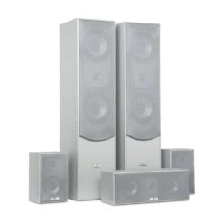 Surround Lautsprecher Boxen Set Heimkino 335W RMS Silber -Haushaltsgeräte Store 10031922 yy 0002 titel auna Surround Lautsprecher Boxen Set Heimkino