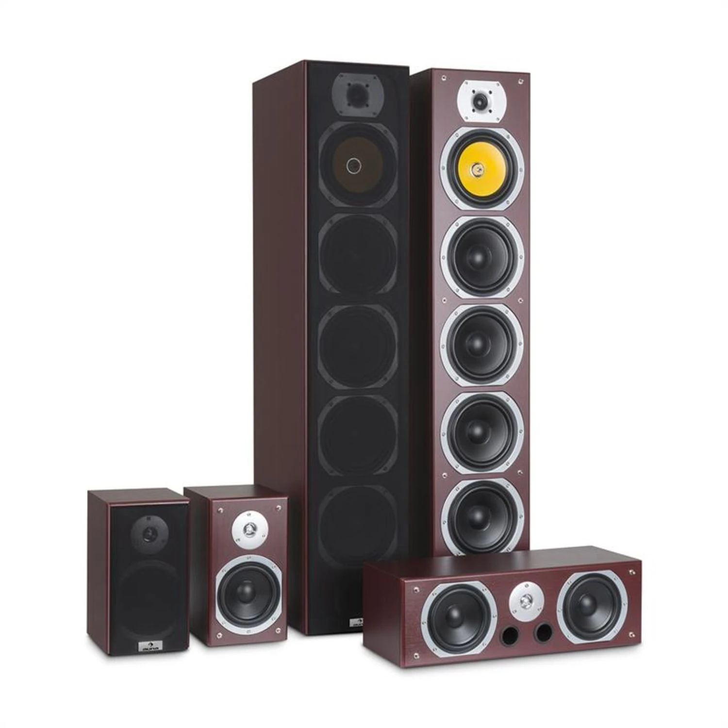 V9B Surround Lautsprecher Set 5 Boxen Set 440W RMS 3 V9B Surround Lautsprecher Set 5 Boxen Set 440W RMS