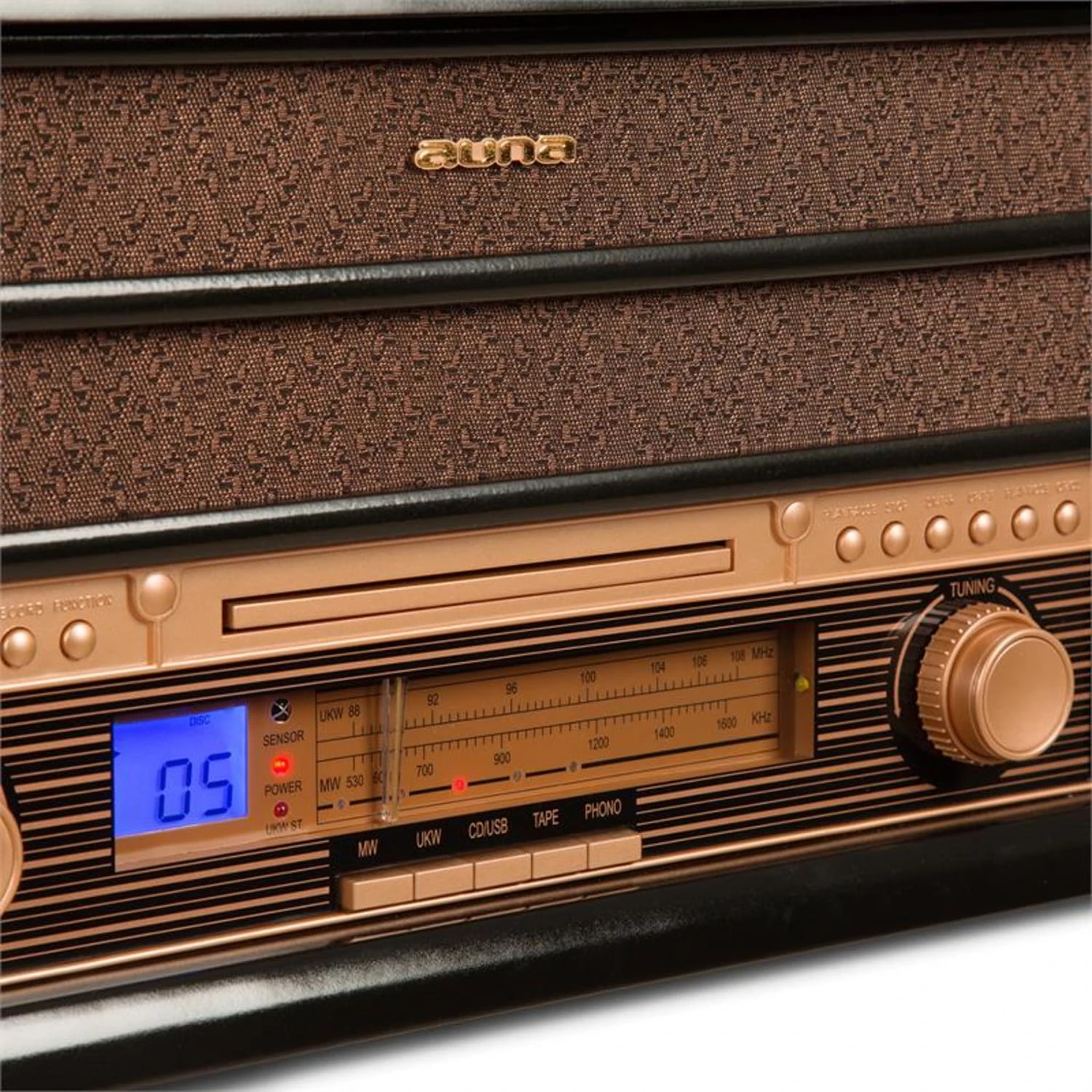 Belle Epoque 1908 Retro-Stereoanlage Plattenspieler USB CD MP3 11 Belle Epoque 1908 Retro-Stereoanlage Plattenspieler USB CD MP3 – Bild 9