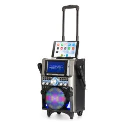 DisGo Box 360 Party BT System 2 Mikrofone HDMI BT LED USB Rollen -Haushaltsgeräte Store 10031975 yy 0012 titel auna pro DisGo Box 360 Party BT System schwarz