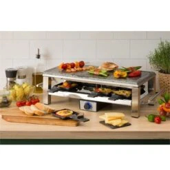 Schmelzlette Raclette 1500W Naturstein-Platte Edelstahlgehäuse 10 Schmelzlette Raclette 1500W Naturstein-Platte Edelstahlgehäuse -Haushaltsgeräte Store 10032028 yy 0002 ambient Klarstein Schmelzlette Raclette 1500W Edelstahl