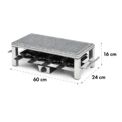 Schmelzlette Raclette 1500W Naturstein-Platte Edelstahlgehäuse 14 Schmelzlette Raclette 1500W Naturstein-Platte Edelstahlgehäuse -Haushaltsgeräte Store 10032028 yy 0006 logo Klarstein Schmelzlette Raclette 1500W Edelstahl