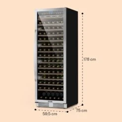 Vinovilla Grande 165 Built-in Uno Weinkühlschrank 425l 165Fl. Glastür 16 Vinovilla Grande 165 Built-in Uno Weinkühlschrank 425l 165Fl. Glastür -Haushaltsgeräte Store 10032033 yy 0007 dimensions