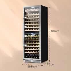 Vinovilla Grande 165 Built-in Duo Weinkühlschrank 425l 165Fl. Glastür -Haushaltsgeräte Store 10032034 yy 0007 logo
