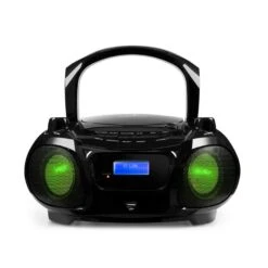 Roadie DAB CD-Player DAB/DAB+ UKW LED Disco Light Effect Bluetooth -Haushaltsgeräte Store 10032060 yy 0003 front auna Roadie DAB CD Player schwarz