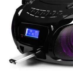 Roadie DAB CD-Player DAB/DAB+ UKW LED Disco Light Effect Bluetooth -Haushaltsgeräte Store 10032060 yy 0005 detail auna Roadie DAB CD Player schwarz