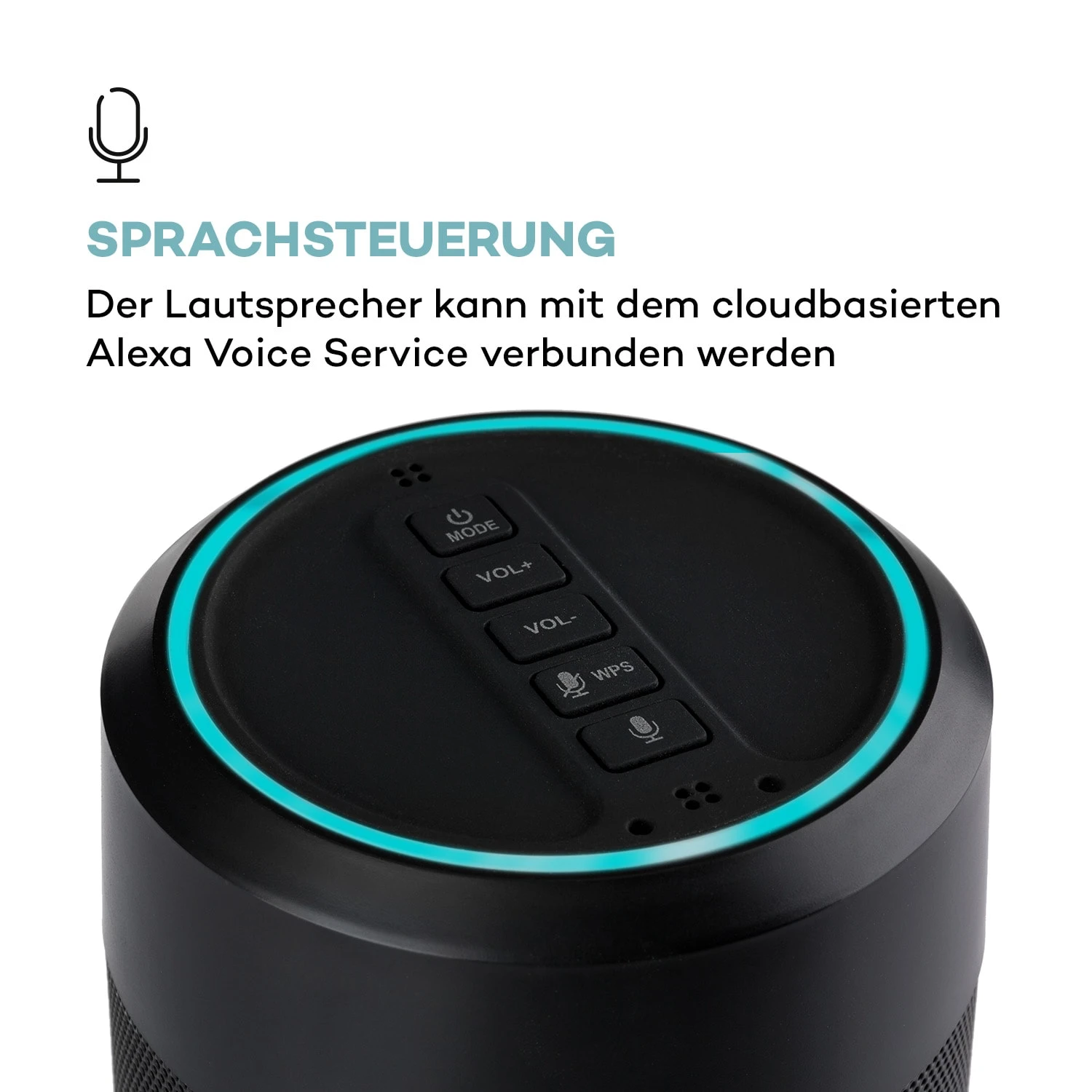 Intelligence Tube Lautsprecher Alexa Sprachsteuerung Spotify BT WLAN 6 Intelligence Tube Lautsprecher Alexa Sprachsteuerung Spotify BT WLAN – Bild 4
