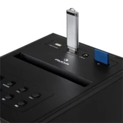 Karaboom CD Karaoke-Anlage Bluetooth MP3 USB-Charger Mikrofon FB Schwarz -Haushaltsgeräte Store 10032105 yy 0005 detail auna Karaboom CD Karaoke Turm schwarz