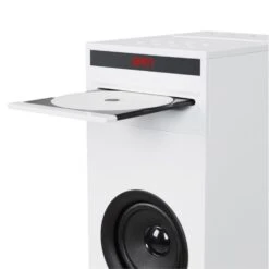 Karaboom CD Karaoke-Anlage Bluetooth MP3 USB-Charger Mikrofon FB Weiß -Haushaltsgeräte Store 10032106 yy 0007 detail auna Karaboom CD Karaoke Turm weiss