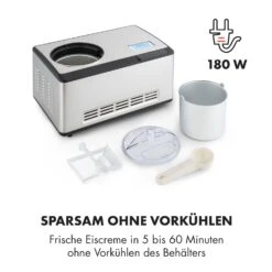 Dolce Bacio Eiscremebereiter Kompressor 2l LCD-Display Touch Edelstahl -Haushaltsgeräte Store 10032322 de 0005 logo