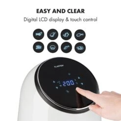 AirVital Heißluftfritteuse 1300W 2,5l CeraPlus-Antihaft Touch Weiß 15 AirVital Heißluftfritteuse 1300W 2,5l CeraPlus-Antihaft Touch Weiß -Haushaltsgeräte Store 10032331 yy 0005 logo Klarstein AirVital Heissluftfritteuse 1300W weiss