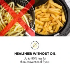 AirVital Heißluftfritteuse 1300W 2,5l CeraPlus-Antihaft Touch Weiß 17 AirVital Heißluftfritteuse 1300W 2,5l CeraPlus-Antihaft Touch Weiß -Haushaltsgeräte Store 10032331 yy 0007 logo Klarstein AirVital Heissluftfritteuse 1300W weiss reedit