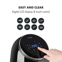 AirVital Heißluftfritteuse 1300W 2,5l CeraPlus-Antihaft Touch Schwarz -Haushaltsgeräte Store 10032332 yy 0005 logo Klarstein AirVital Heissluftfritteuse 1300W schwarz