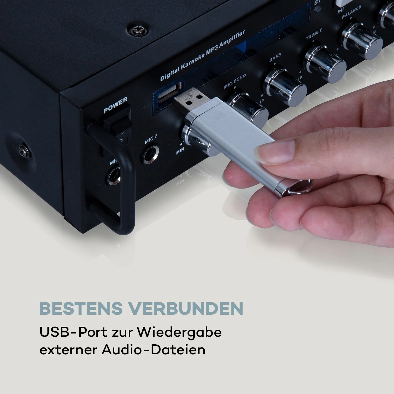 Karaoke Star 3 Karaoke-Set 2x75 Wmax. BT USB-Port Line-In 2 X Mikro 7 Karaoke Star 3 Karaoke-Set 2x75 Wmax. BT USB-Port Line-In 2 X Mikro – Bild 5