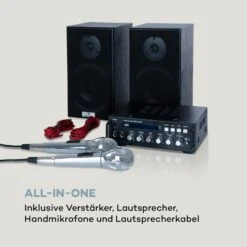 Karaoke Star 3 Karaoke-Set 2x75 Wmax. BT USB-Port Line-In 2 X Mikro 16 Karaoke Star 3 Karaoke-Set 2x75 Wmax. BT USB-Port Line-In 2 X Mikro -Haushaltsgeräte Store 10032441 de 0007 logo