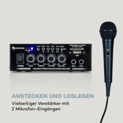 Karaoke Star 1 Karaoke-Set, 2 X 50 W Max., BT, USB/SD, Line-In -Haushaltsgeräte Store 10032442 de 0004 logo