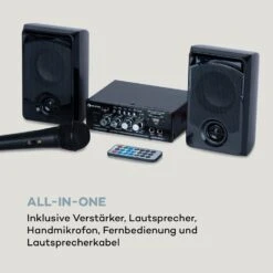 Karaoke Star 1 Karaoke-Set, 2 X 50 W Max., BT, USB/SD, Line-In -Haushaltsgeräte Store 10032442 de 0007 logo
